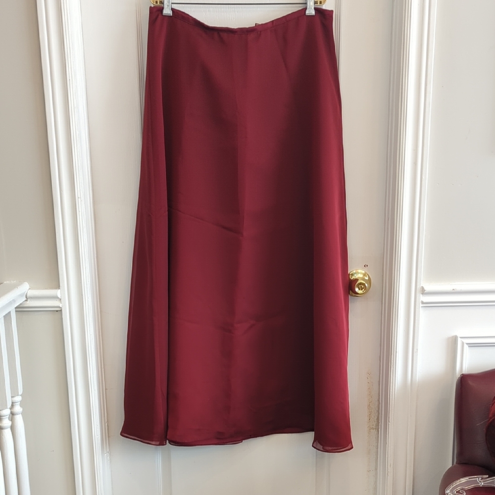 Satin And Chiffon Skirt